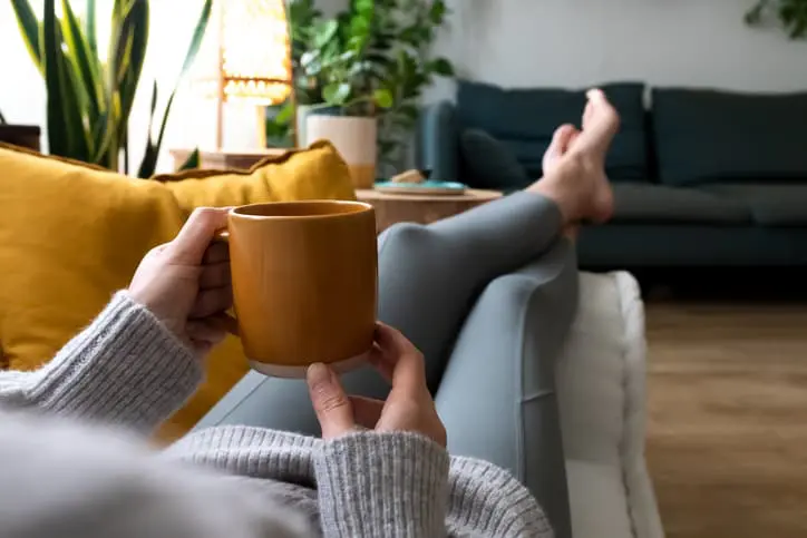 Person Relaxing with a coffee