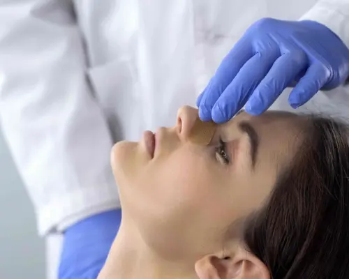 rhinoplasty surgery patient