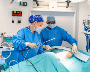 Elena performing tubular breast surgery